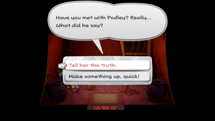 Paper Mario TTYD Switch Remake - Decide What to Tell Eve