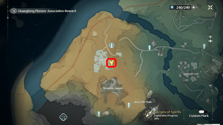 Wuthering Waves - Gorges of Spirits Torn Page Locations - Inside Clouded Cliffs Map Location