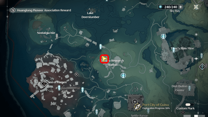 Wuthering Waves - Port City of Guixu Torn Page Locations - Inside Donglu Research Station Map Location