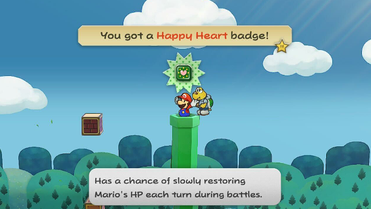 Paper Mario TTYD Switch Remake - Happy Heart Badge in Petalburg Meadows
