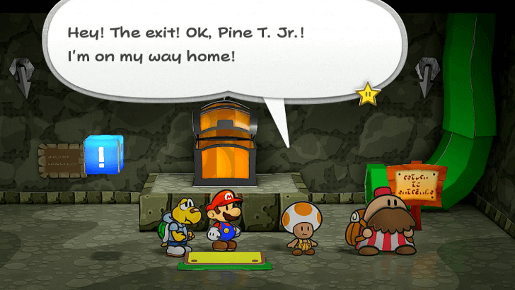 Paper Mario Thousand Year Door - Charlieton at the Pit