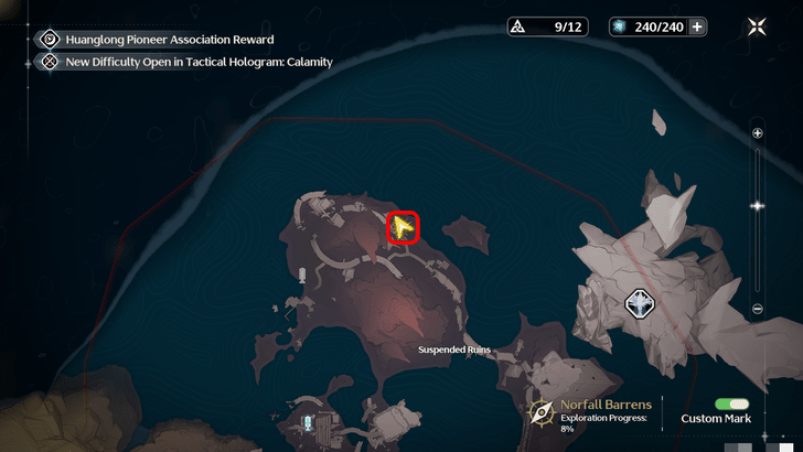 Wuthering Waves - Norfall Barrens Data Chip Locations - Northeast of Suspended Ruins Map Location