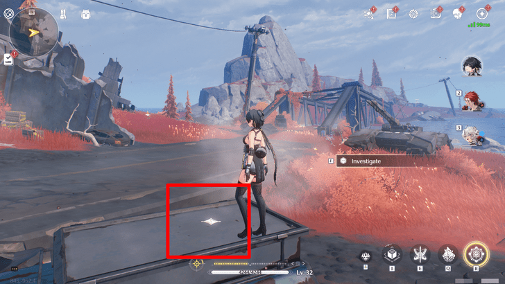 Wuthering Waves - Norfall Barrens Data Chip Locations - East of Suspended Ruins World Location