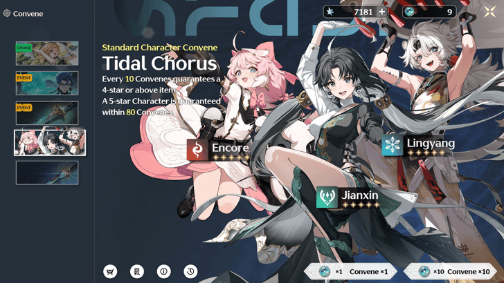 Wuthering Waves - Convene in Permanent and Beginner Banners