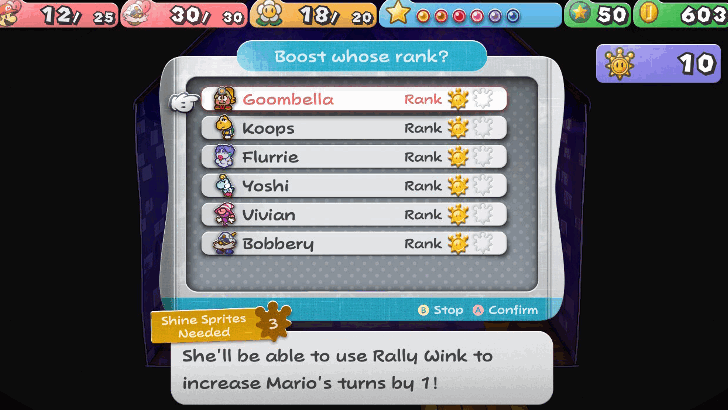 Paper Mario TTYD Switch Remake - Their Stats Increase and Get New Moves