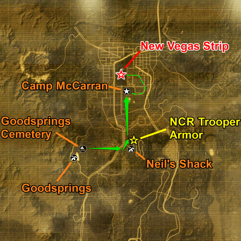 Fallout New Vegas - New Vegas Strip Map Guide