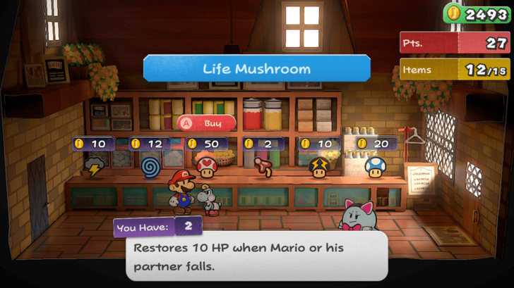 Paper Mario TTYD Switch Remake - Get a Life Mushroom