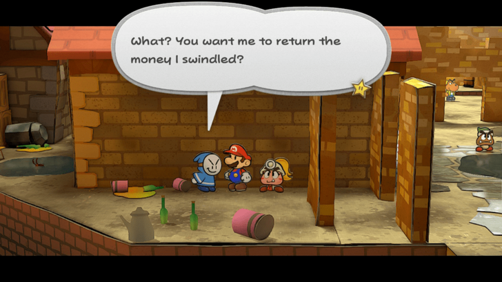 Paper Mario TTYD Switch Remake - Larson at the Hidden Alleyway