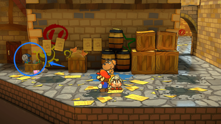 Paper Mario TTYD Switch Remake - Larson Location 3 at the Back Alley