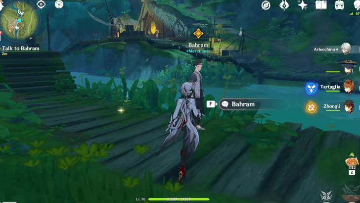 Genshin - Cold Case Commission - Talk to Bahram