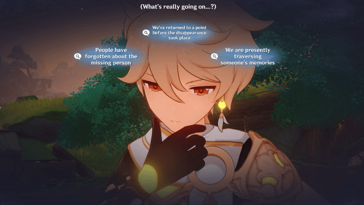 Genshin Impact World-Order Narration Walkthrough - Deduce your current situation