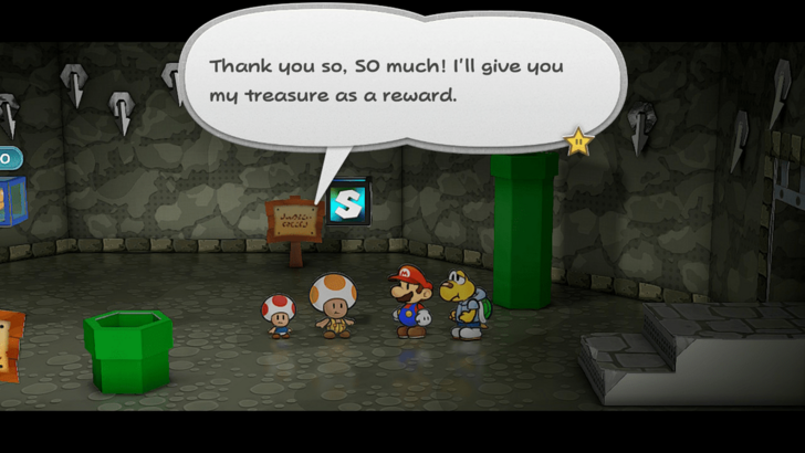 Paper Mario TTYD Switch Remake - Talk to Pine T. Jr After Rescuing His Dad