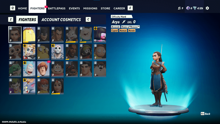 MultiVersus - Check the Fighters Menu