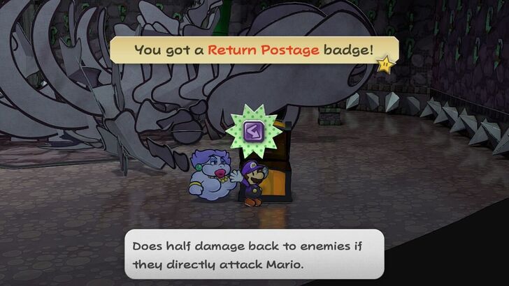 Paper Mario Thousand Year Door - Return Postage Badge HTG