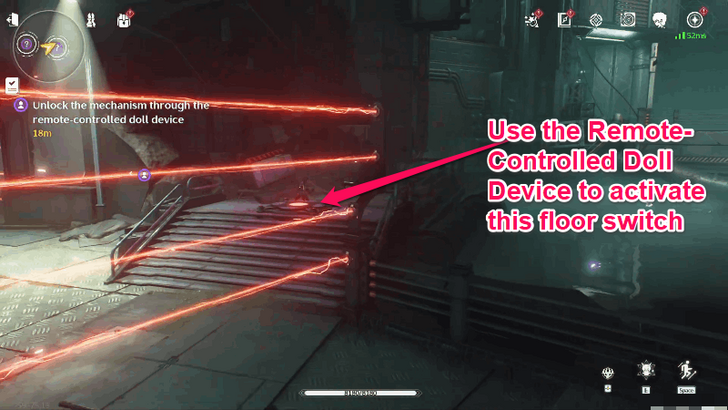 Wuthering Waves - Use the Remote-Controlled Doll Device to Activate the Third Floor Switch