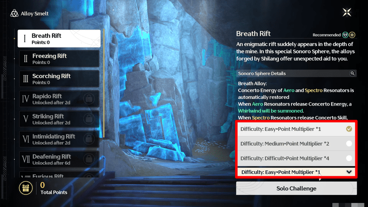 Wuthering Waves - Increase Difficulty For More Points