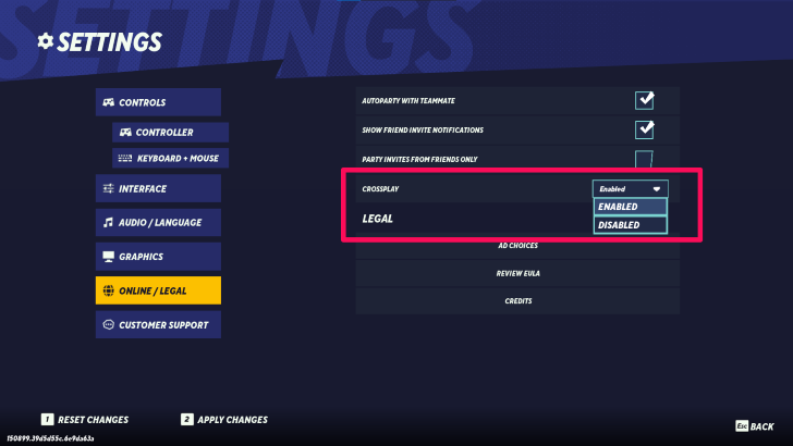 MultiVersus - Enable Crossplay setting