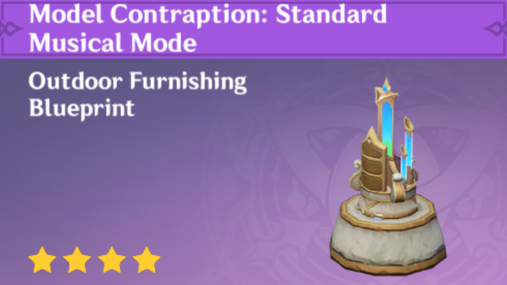 Genshin Impact - How to Get Model Contraption: Standard Musical Mode Furnishing