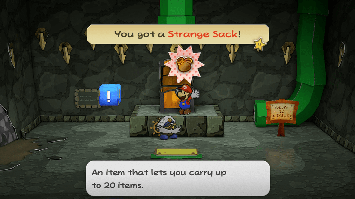 Paper Mario Thousand Year Door - Pit of 100 Trials Strange Sack