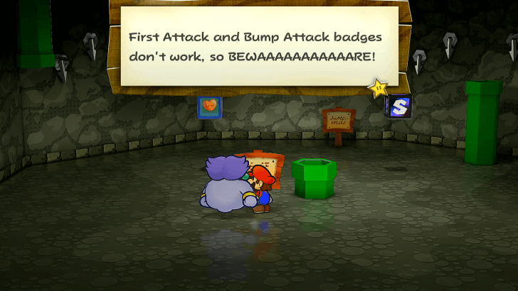 Paper Mario Thousand Year Door - Pit of 100 Trials Badge Restrictions