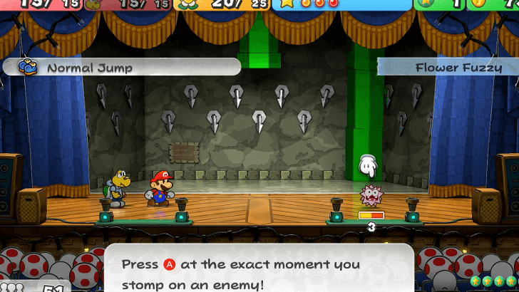 Paper Mario Thousand Year Door - Pit of 100 Trials Leave One Enemy