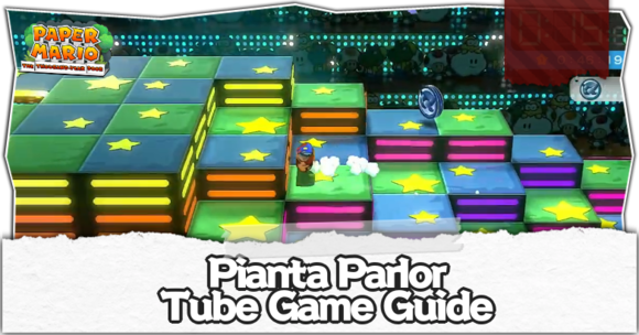 Paper Mario Thousand Year Door - Pianta Parlor Tube Game Guide Top Banner