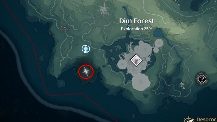 Wuthering Waves - Dim Forest Tacet Field General Location