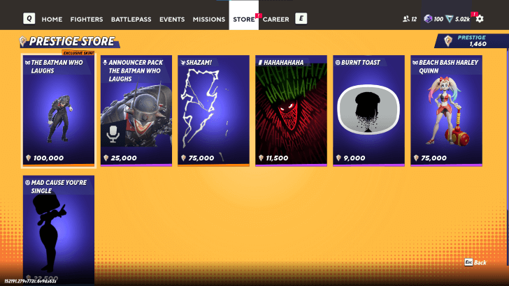 MultiVersus - Prestige Currency