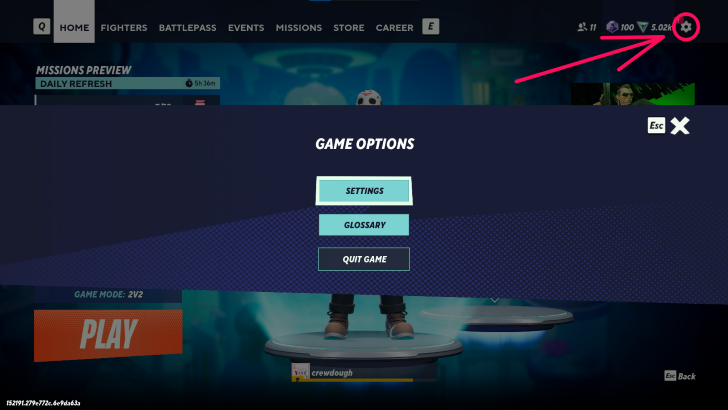 MultiVersus - How to Change Controls Step 1