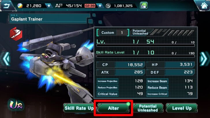 How to Switch Worlds Step 4 - Gundam UCE