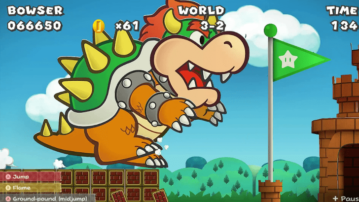 Paper Mario Thousand Year Door - Bowser Intermission 6-4