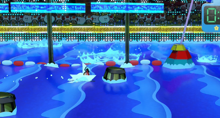 Paper Mario Thousand Year Door - Boat Game Barrel Bump