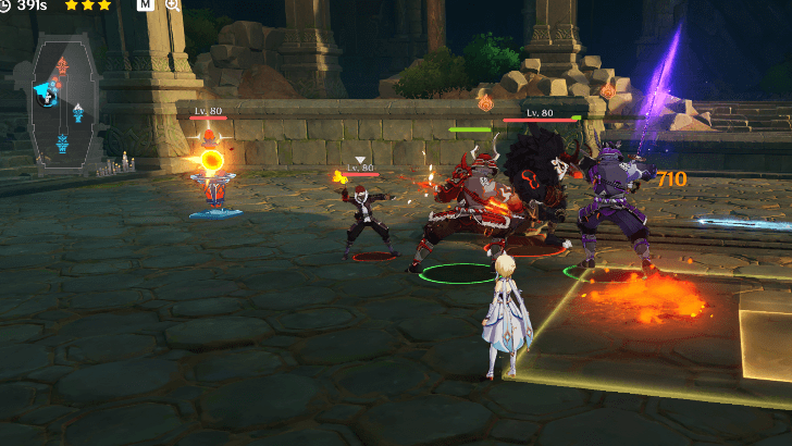 Genshin - Saturation Fire Theory - Deploy Single Target Units