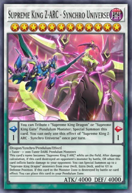 Supreme King Z-ARC - Synchro Universe