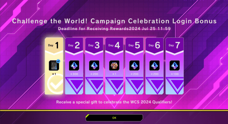 Master Duel - Road to Worlds 2024 Login Bonus