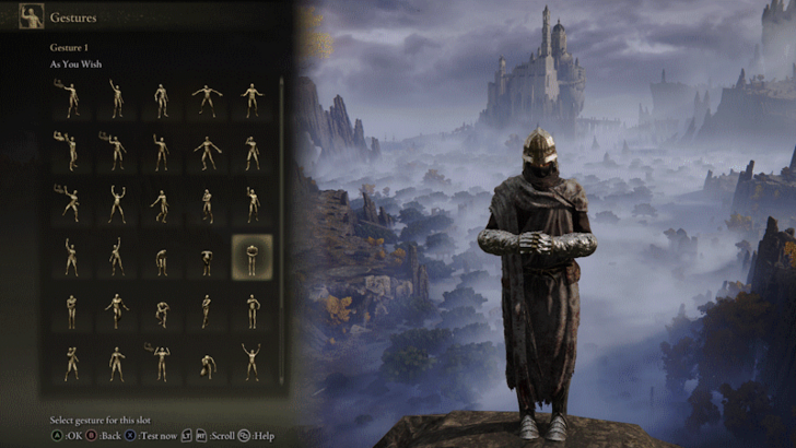 Elden Ring - Do Gestures from the Gestures Menu