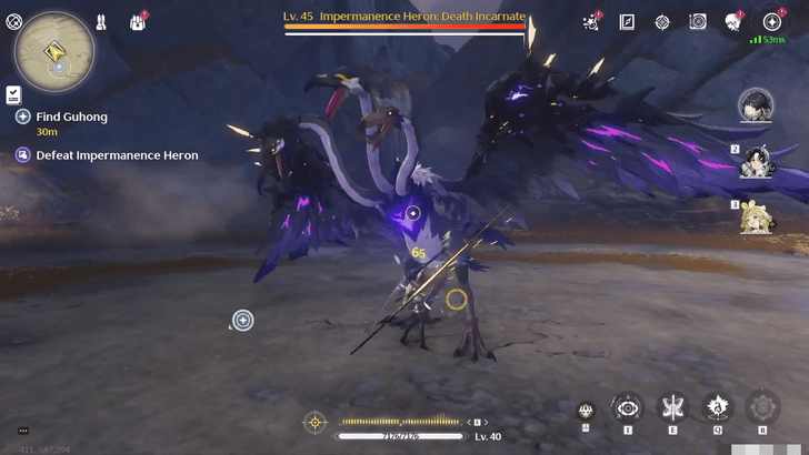 Wuthering Waves - Lost Ranger - Optional Defeat Impermanence Heron