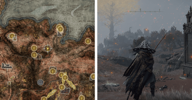 Elden Ring - Dragonbarrow Map Fragment Location