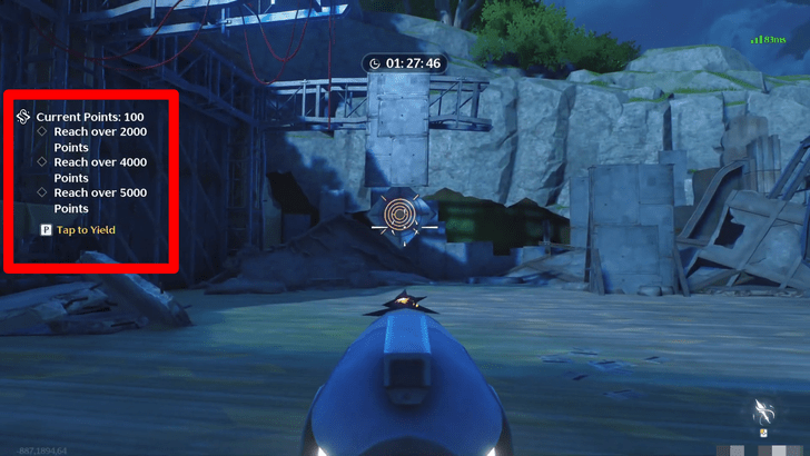 Wuthering Waves - Explosive Spear Tip Testing - Collect Points Within the Time Limit