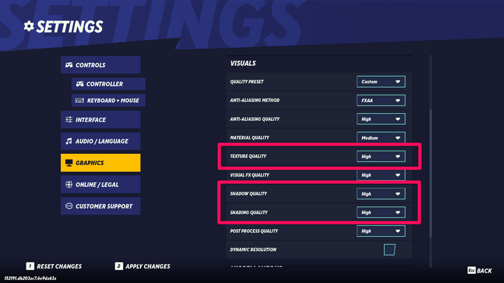 MultiVersus - Textures, Shadow, and Shading Quality to Low