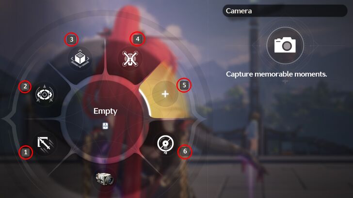 Wuthering Waves - Utility Wheel Slots 1 to 6