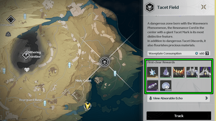 Wuthering Waves - Clear Tacet Fields for the First Time