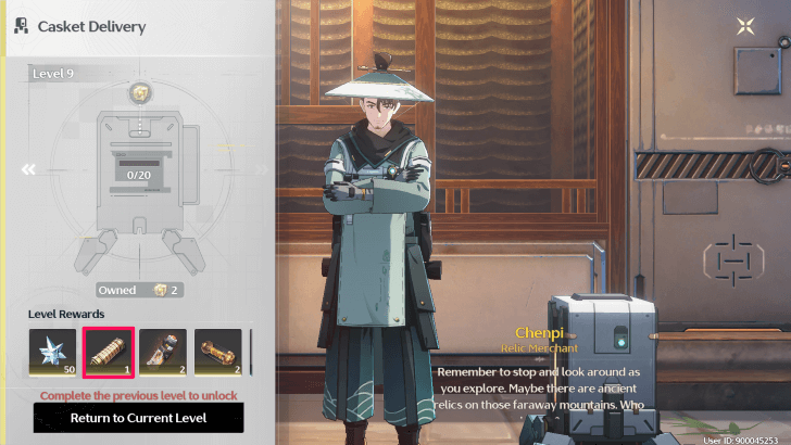 Wuthering Waves - Mysterious Code from Casket Delivery Level 9