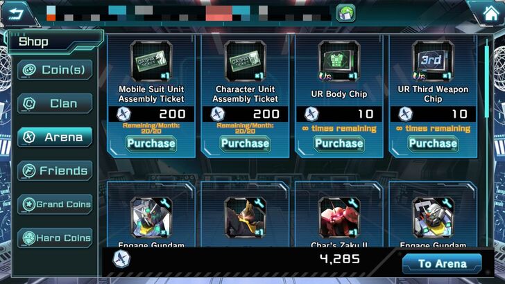How to Win at the Arena - The Arena Shop - Gundam UC Engage