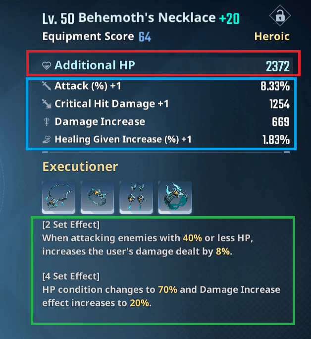 Solo Leveling Arise - Artifact Stats