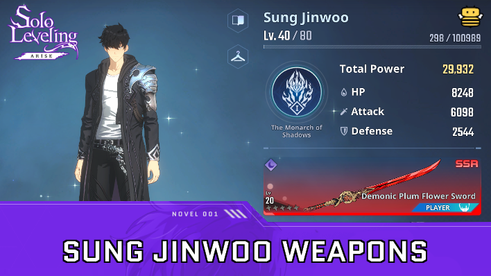 Solo Leveling Arise - List of Sung Jinwoo Weapons