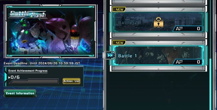 2024612 Update Battle Rush - Gundam UC Engage