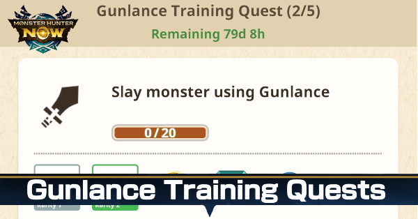 Monster Hunter Now - Gunlance Training Quests