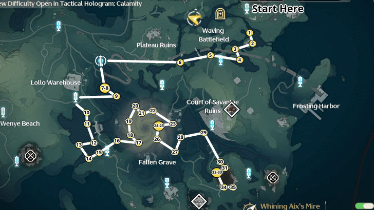Wuthering Waves - Iris Locations and Farming Route