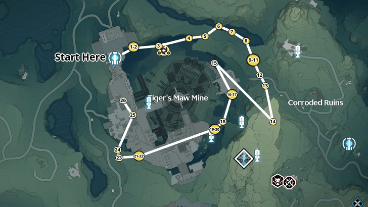 Wuthering Waves - Lanternberry Locations and Farming Route